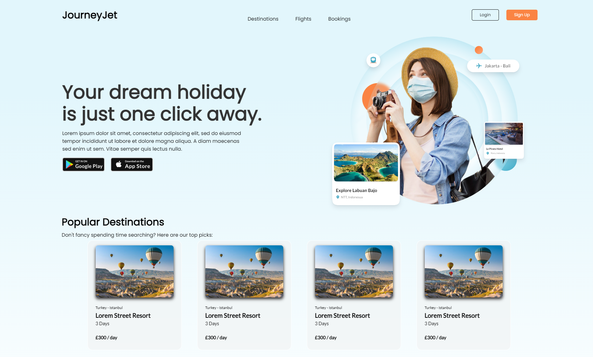 travel agent website